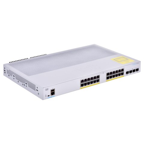 Cisco CBS250-24P-4G-EU łącza sieciowe Zarządzany L2/L3 Gigabit Ethernet (10/100/1000) Srebrny