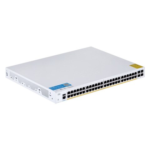 Cisco CBS250-48PP-4G-EU łącza sieciowe Zarządzany L2/L3 Gigabit Ethernet (10/100/1000) Srebrny