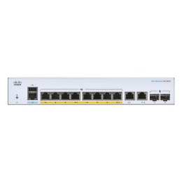 Cisco CBS250-8FP-E-2G-EU łącza sieciowe Zarządzany L2/L3 Gigabit Ethernet (10/100/1000) Srebrny