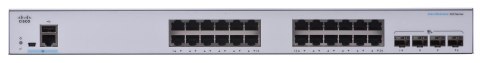 Cisco CBS350-24T-4X-EU łącza sieciowe Zarządzany L2/L3 Gigabit Ethernet (10/100/1000) Srebrny