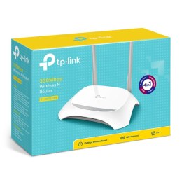 TP-Link TL-WR840N router bezprzewodowy Fast Ethernet Jedna częstotliwości (2,4 GHz) Szary, Biały