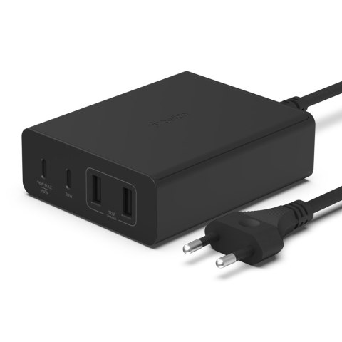 BELKIN 108W 4-PORT GAN CHARGER/2X USB-C 2X USB-A WITH 2M POWER