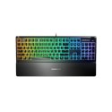 SteelSeries Apex 3 Gaming Keyboard, US Layout, Wired, Black SteelSeries Apex 3 Gaming keyboard IP32 water resistant for protecti