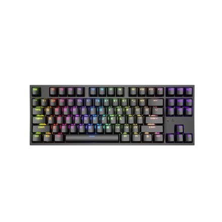 KLAWIATURA DLA GRACZY GENESIS THOR 404 TKL US PODŚWIETLENIE RGB MECHANICZNA CZARNA KAILH BOX BROWN