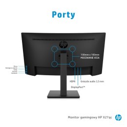 MONITOR HP LED, VA 27