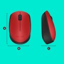 Mysz Logitech M171 910-004641 (optyczna; 1000 DPI; kolor czerwony)