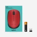 Mysz Logitech M171 910-004641 (optyczna; 1000 DPI; kolor czerwony)