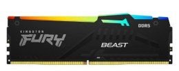 Pamięć DDR5 Fury Beast RGB 16GB(1*16GB)/6000 CL30 EXPO czarna