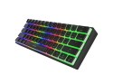 KLAWIATURA DLA GRACZY GENESIS THOR 660 US BLACK BEZPRZEWODOWA RGB MECHANICZNA GATERON RED