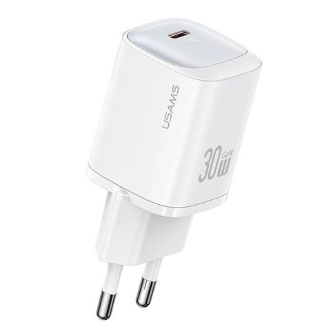 Ładowarka sieciowa 30W GaN USB-C Fast Charging Biała