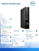 Komputer Optiplex Plus MFF/Core i5-14500/16GB/512GB SSD/Integrated/WLAN + BT/Wireless Kb & Mouse/W11Pro/vPro