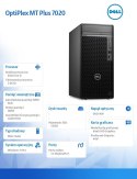 Komputer Optiplex Plus MT/Core i5-14500/8GB/512GB SSD/Integrated/DVD RW/Wireless Kb & Mouse/W11Pro/vPro