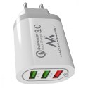 Ładowarka sieciowa QC 3xUSB MCE479W