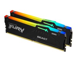 Pamięć DDR5 Fury Beast RGB 32GB(2*16GB)/6000 CL30 czarna