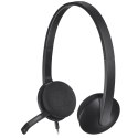 Logitech H340 USB Computer Headset Zestaw słuchawkowy Przewodowa Opaska na głowę Biuro/centrum telefoniczne USB Typu-A Czarny