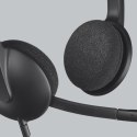 Logitech H340 USB Computer Headset Zestaw słuchawkowy Przewodowa Opaska na głowę Biuro/centrum telefoniczne USB Typu-A Czarny