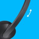 Logitech H340 USB Computer Headset Zestaw słuchawkowy Przewodowa Opaska na głowę Biuro/centrum telefoniczne USB Typu-A Czarny