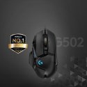 Logitech G G502 Hero myszka Po prawej stronie USB Typu-A Optyczny 25600 DPI