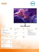 Monitor 24.07 cala P2425 IPS 16:10 WUXGA/HDMI/USBC/DP/VGA/USB/5Y