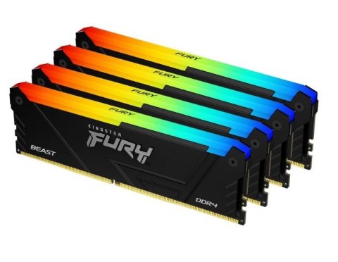 Pamięć DDR4 Fury Beast RGB 32GB(4* 8GB)/3600 CL17