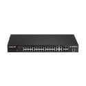 Switch EDIMAX GS-5424PLC V2 (Long Range 24-Port Gigabit PoE+ Web Smart 4x Gigabit RJ45/SFP)