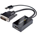 StarTech.com DVI2DP2 adapter kablowy 0,254 m DVI-D DisplayPort Czarny