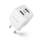 Ładowarka GaN 32W 2xUSB-A 1xUSB-C biała