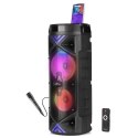 Głośnik FUNBOX KEG PRO MT3182 Karaoke/Bluetooth 5.0+EDR/FM/MP3?MicroSD/USB/Equalizer/AUX/Jack 6.3/Pilot/LED/RMS 50W/PMPO 1400W