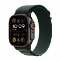 Watch Ultra 2 GPS + Cellular, koperta 49 mm z tytanu w kolorze czarnym z opaską Alpine L w kolorze ciemnozielonym