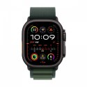 Watch Ultra 2 GPS + Cellular, koperta 49 mm z tytanu w kolorze czarnym z opaską Alpine M w kolorze ciemnozielonym