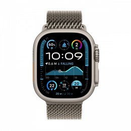 Watch Ultra 2 GPS + Cellular, koperta 49 mm z tytanu w kolorze naturalnym z bransoletą mediolańską S z tytanu w kolorze naturaln