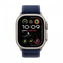 Watch Ultra 2 GPS + Cellular, koperta 49 mm z tytanu w kolorze naturalnym z opaską Trial M/L w kolorze niebieskim