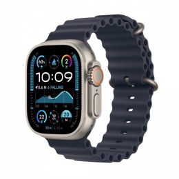 Watch Ultra 2 GPS + Cellular, koperta 49 mm z tytanu w kolorze naturalnym z paskiem Ocean w kolorze granatu