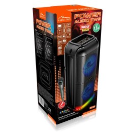 Głośnik BT POWER AUDIO MT3183 Karaoke/Bluetooth 5.3/FM/MP3/MicroSD/USB/AUX/Jack 6.3/USB-C/Iluminacja/RMS 50W/PMPO 900W