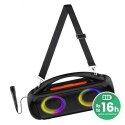 Głośnik POWER AUDIO PRO MT3184 Karaoke/Bluetooth 5.3/TWS/MP3/MicroSD/USB/Jack 6.3/AUX/Equalizer/USB-C/IPX5/RGB/16h/RMS 60W/PMPO 