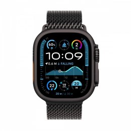 Watch Ultra 2 GPS + Cellular, koperta 49 mm z tytanu w kolorze czarnym z bransoletą mediolańską L z tytanu w kolorze czarnym