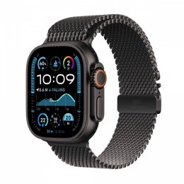 Watch Ultra 2 GPS + Cellular, koperta 49 mm z tytanu w kolorze czarnym z bransoletą mediolańską S z tytanu w kolorze czarnym