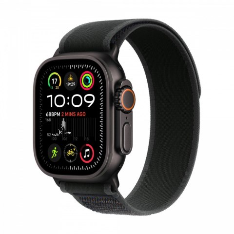 Watch Ultra 2 GPS + Cellular, koperta 49 mm z tytanu w kolorze czarnym z opaską Trial M/L w kolorze czarnym