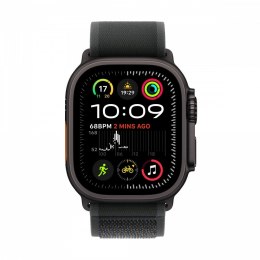 Watch Ultra 2 GPS + Cellular, koperta 49 mm z tytanu w kolorze czarnym z opaską Trial M/L w kolorze czarnym