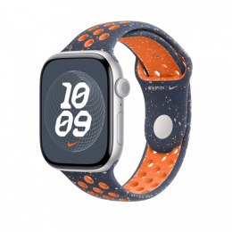 Pasek sportowy Nike w kolorze błękitnego płomienia do koperty 46 mm - rozmiar S/M