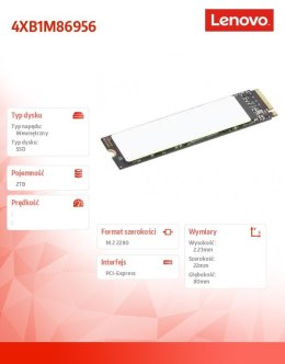 Dysk SSD 2TB Performance PCIe Gen4 M.2 2280 4XB1M86956