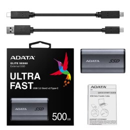 ADATA SE880 500 GB Wi-Fi Szary