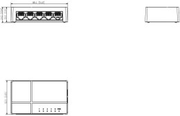 SWITCH DAHUA PFS3005-5ET-L-V2