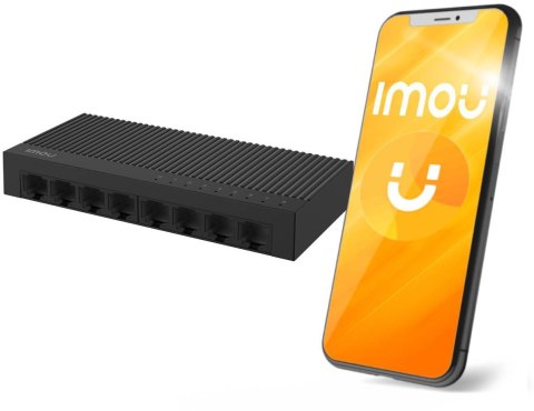 Switch Imou 8-portowy SF108C plastikowa obudowa 100Mbps