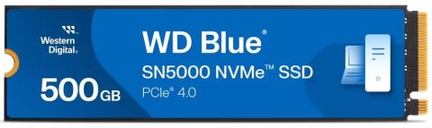 Dysk SSD WD Blue SN5000 500GB M.2 NVMe WDS500G4B0E