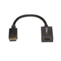 StarTech.com DP2HDMI2 adapter kablowy 0,21 m DisplayPort HDMI Czarny