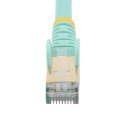 StarTech.com 6ASPAT7MAQ kabel sieciowy Kolor Aqua 7 m Cat6a S/UTP (STP)