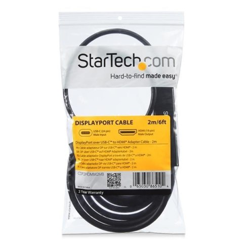 StarTech.com CDP2HDMM1MB adapter kablowy 1 m USB Type-C HDMI Czarny