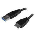 StarTech.com USB3AUB3MS kabel USB USB 3.2 Gen 1 (3.1 Gen 1) 3 m USB A Micro-USB B Czarny