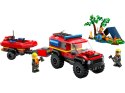 LEGO CITY 60412 TERENOWY WÓZ STRAŻACKI Z ŁODZIĄ RATUNKOWĄ